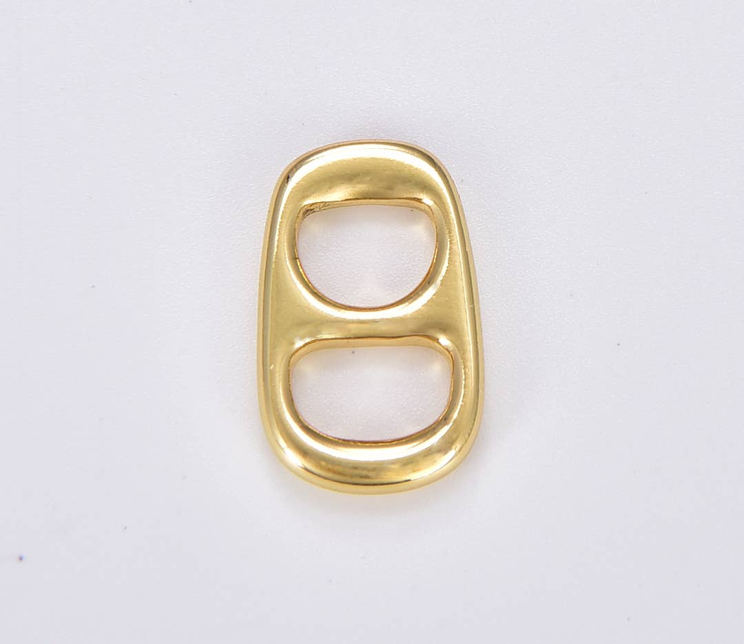 Obesek v obliki odpirača za pločevinko • 18k Gold Filled