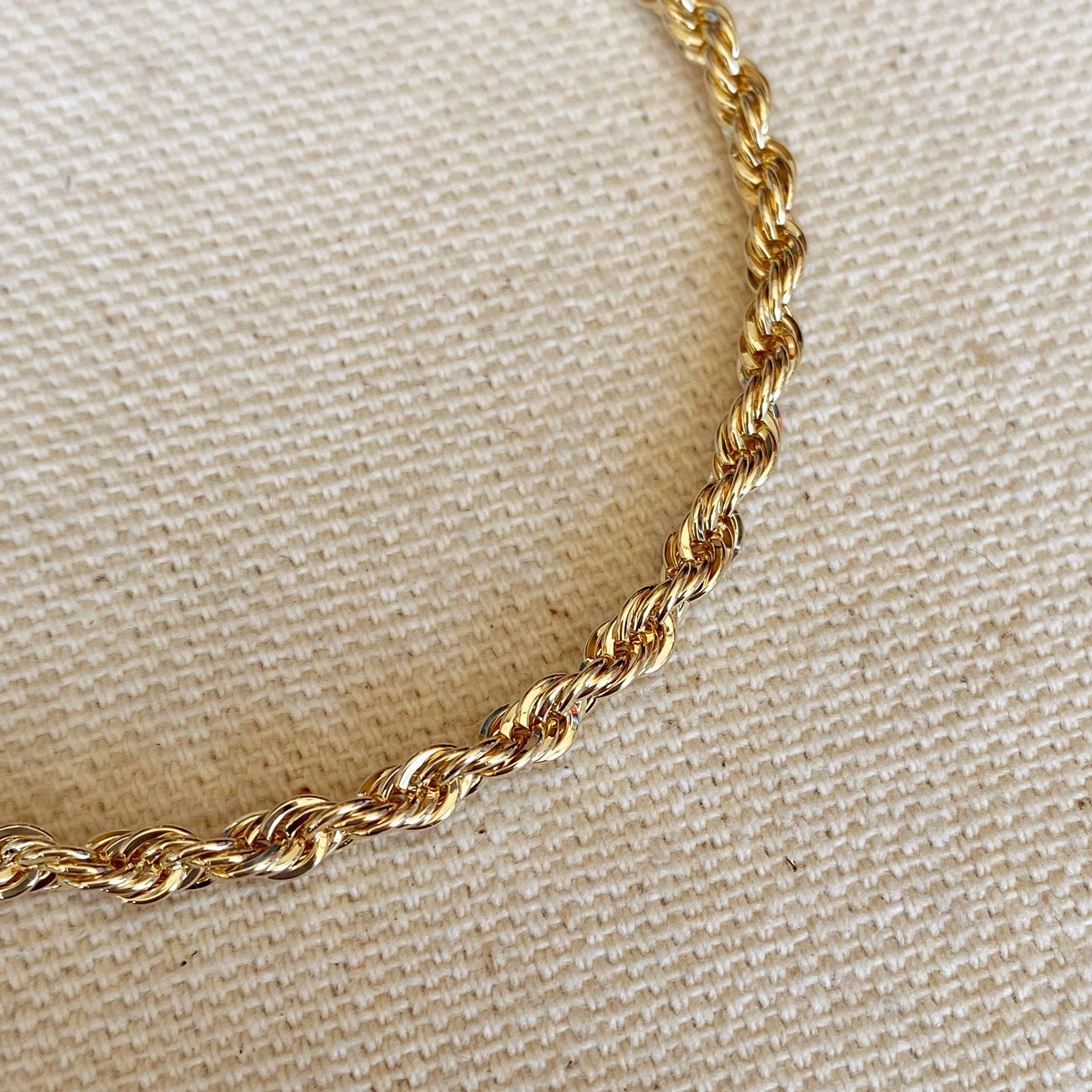 Zapestnica Rope  • 18k Gold Filled