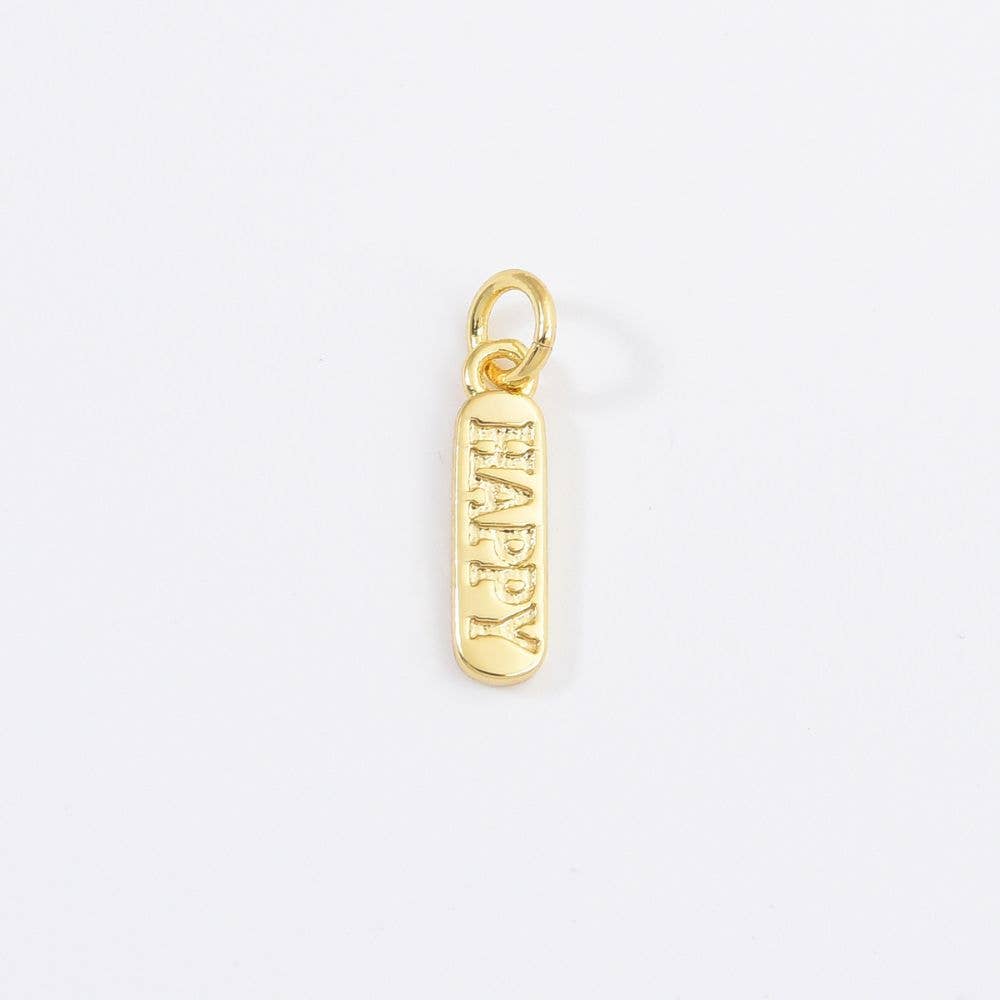 Obeski z graviranim napisom • 18k Gold Filled