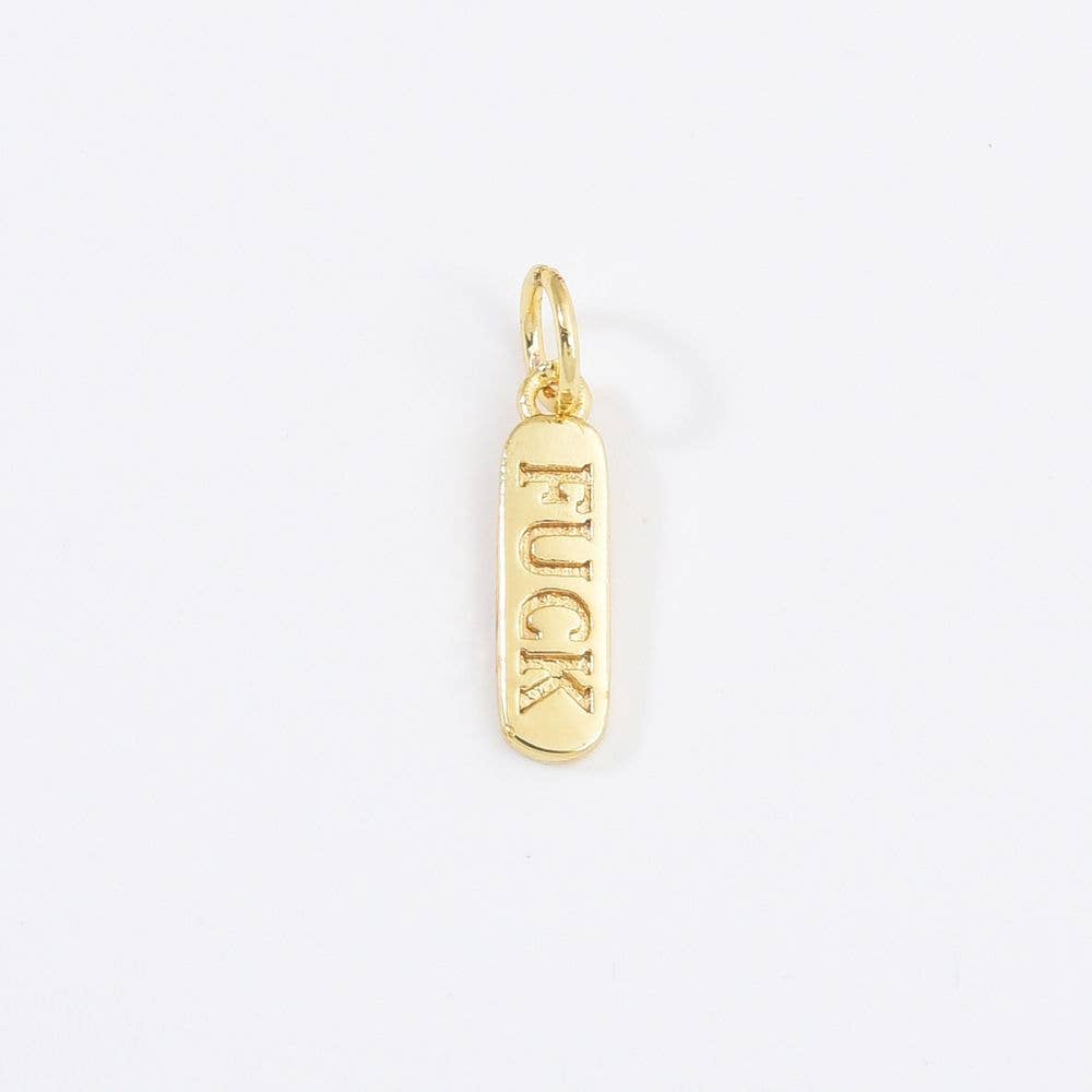 Obeski z graviranim napisom • 18k Gold Filled