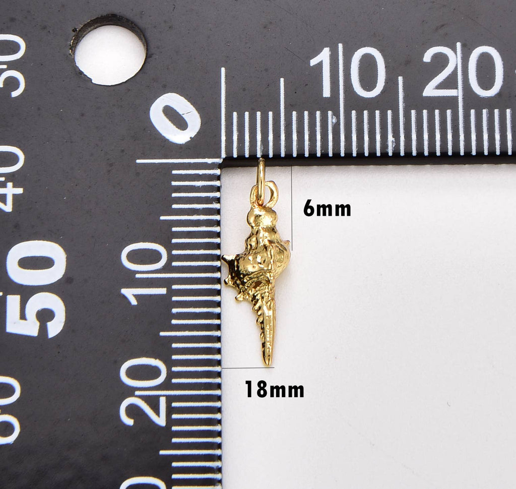Spiralna školjka • 18k Gold Filled