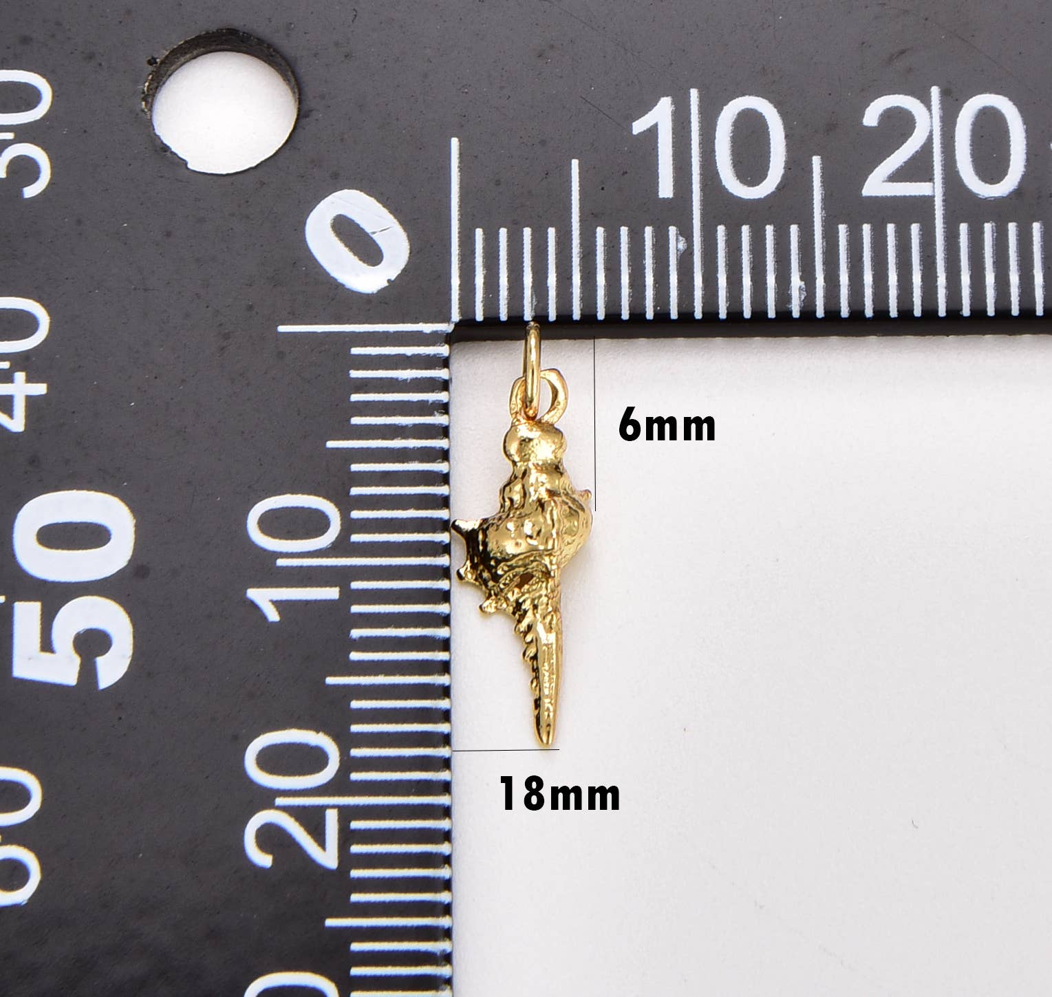 Spiralna školjka • 18k Gold Filled