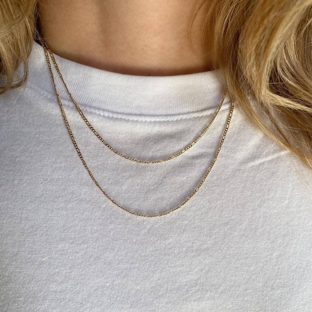 Tanka Figaro verižica (45 cm) • 18k Gold Filled