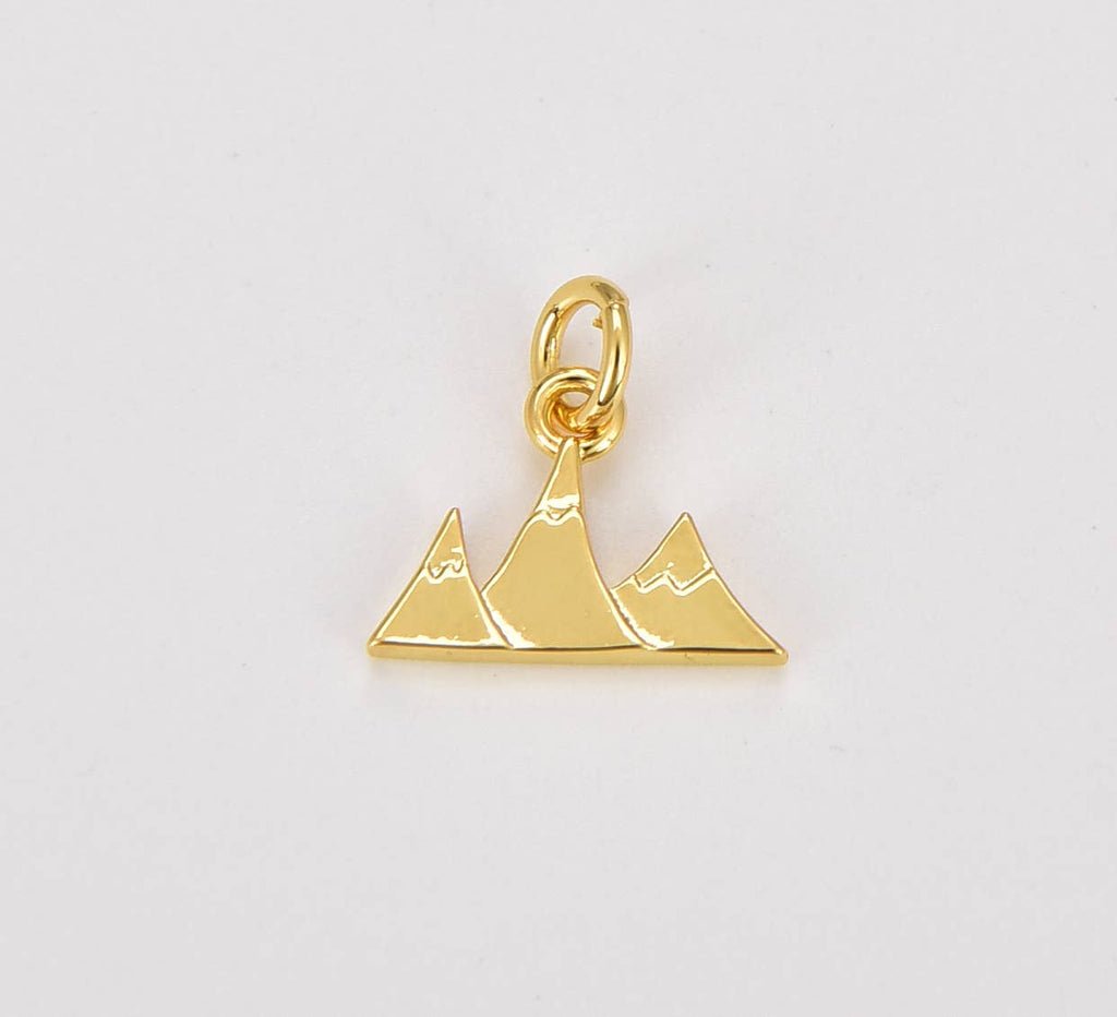 Obesek v obliki gora • 18k Gold Filled