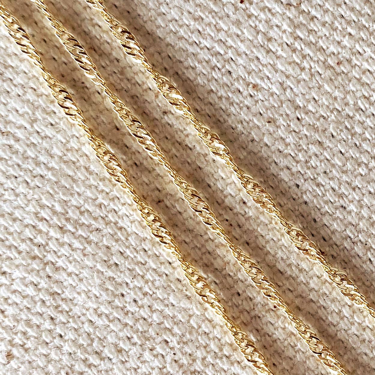 Singapore verižica (1,7 mm, 45 cm) • 18k Gold Filled