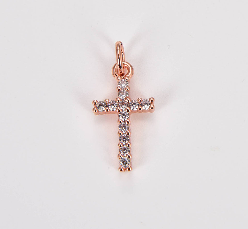 Križ s kristali • 18k Gold Filled
