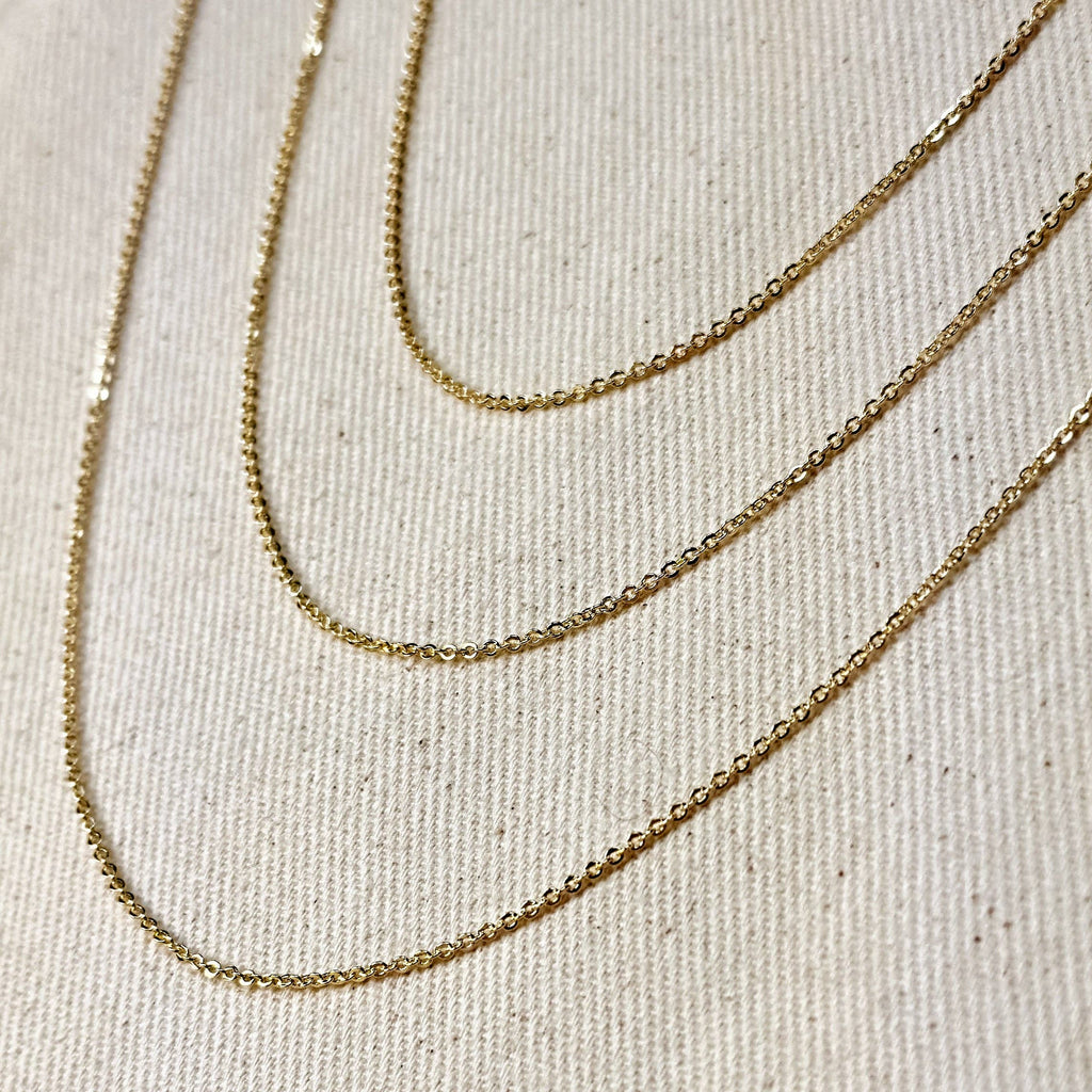 Verižica Cable  • 18k Gold Filled