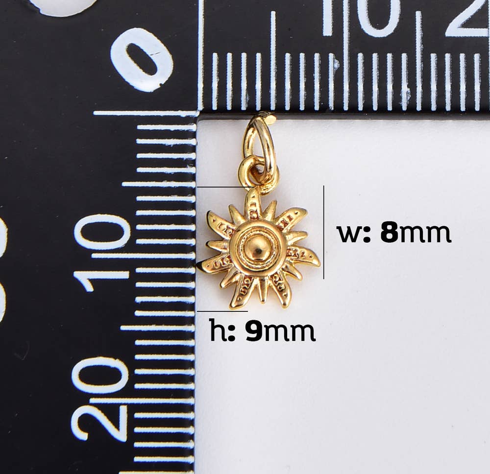 Spiralni sončni žarki • 18k Gold Filled