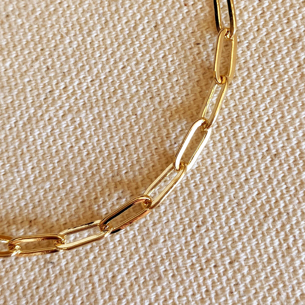 Zapestnica Paperclip (3x8mm)  • 18k Gold Filled