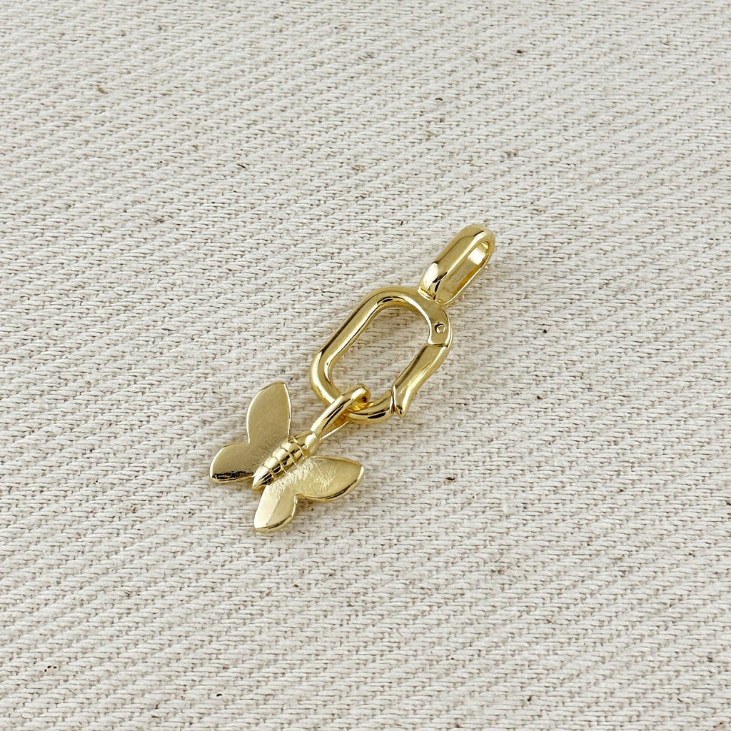 Obesek metulj • 18k Gold Filled