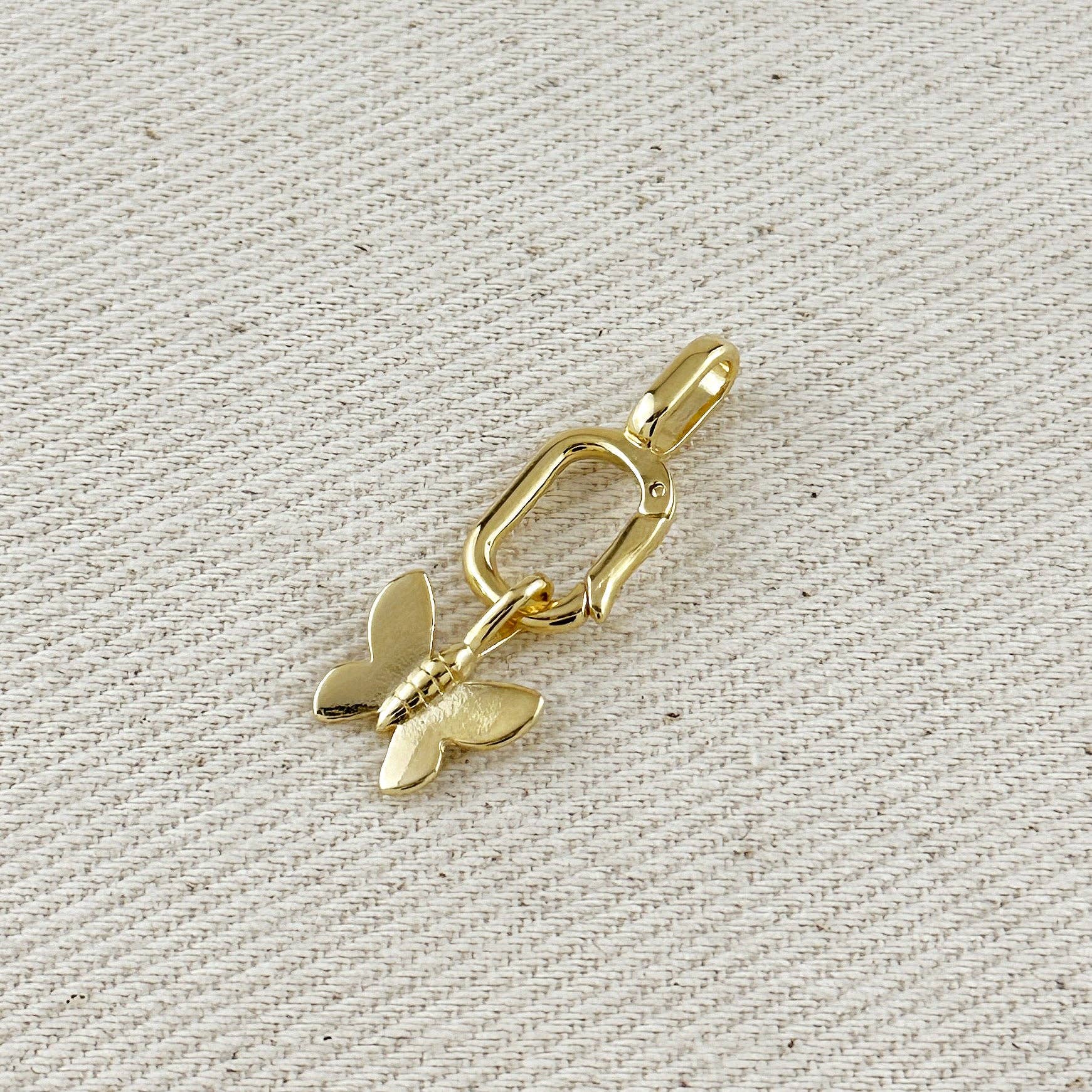 Obesek metulj • 18k Gold Filled