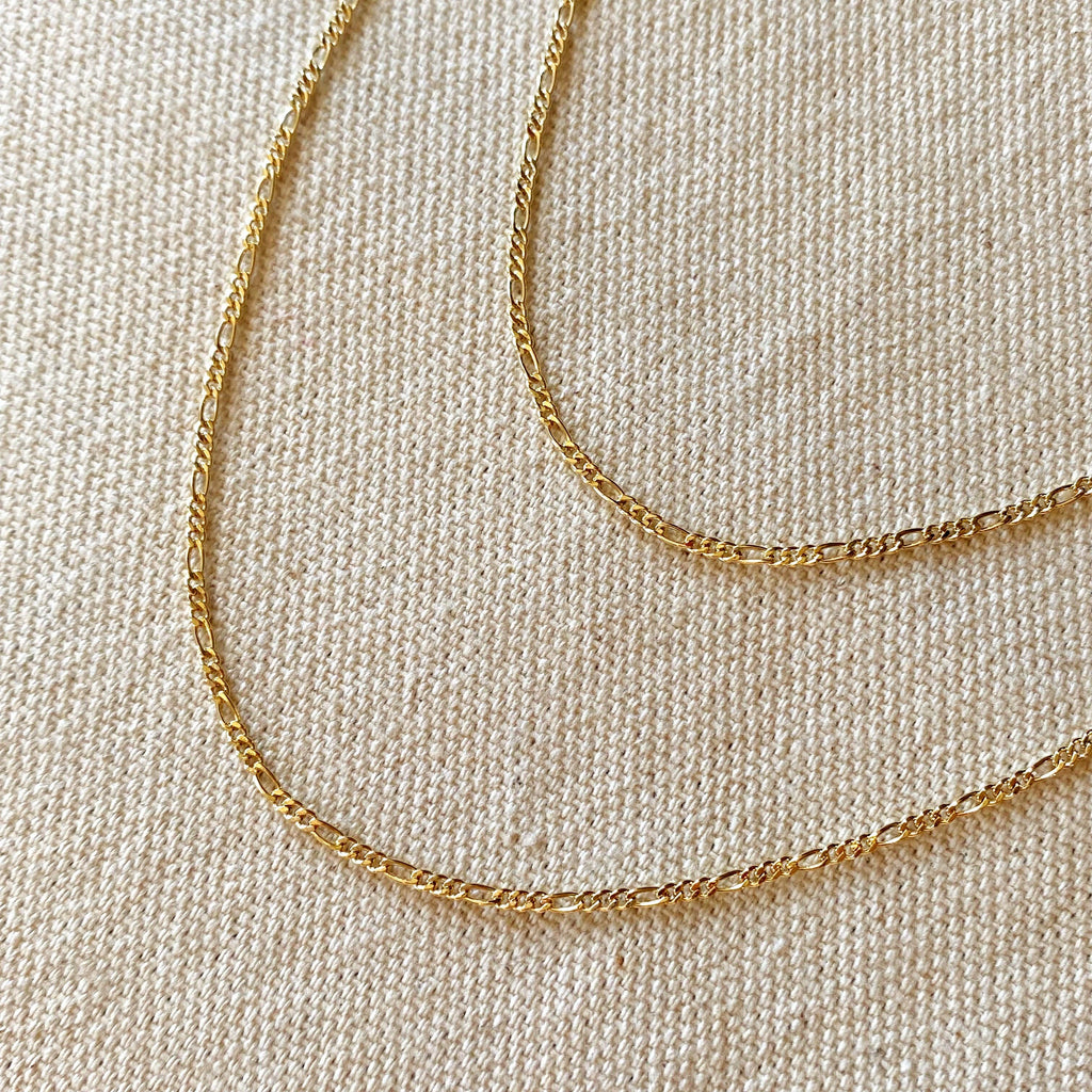 Tanka Figaro verižica (45 cm) • 18k Gold Filled