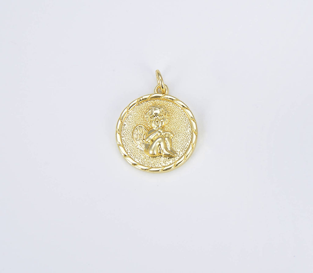 Obesek mali angel 'kerub' • 18k Gold Filled