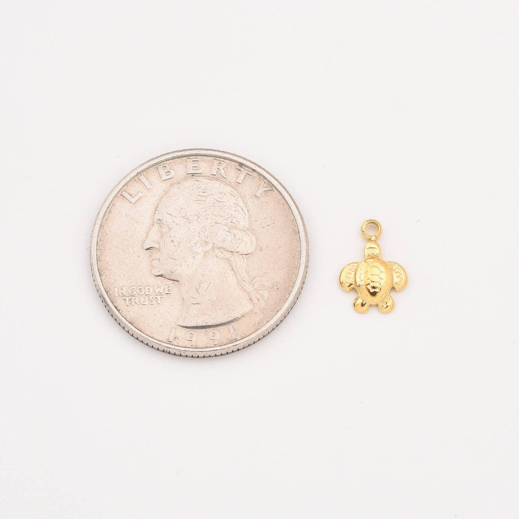 Obesek želva • 18k Gold Filled