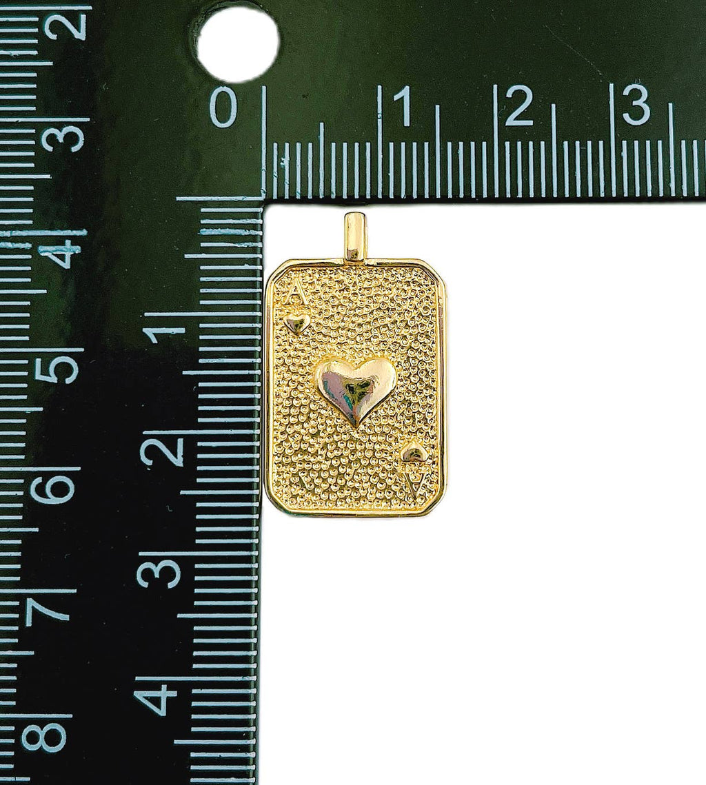Karta as srca • 18k Gold Filled