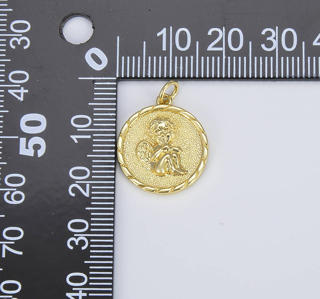 Obesek mali angel 'kerub' • 18k Gold Filled