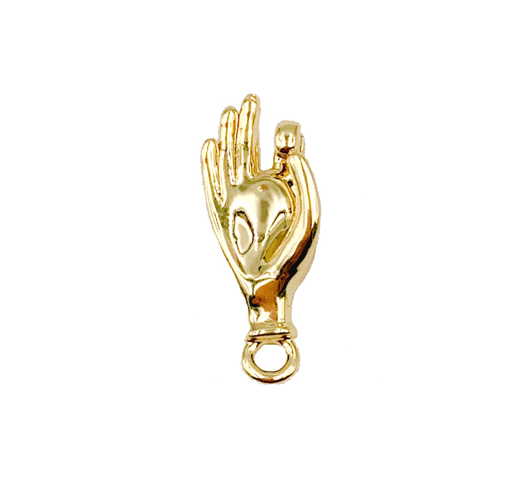 Obesek z ročno gesto 'OK' • 18k Gold Filled