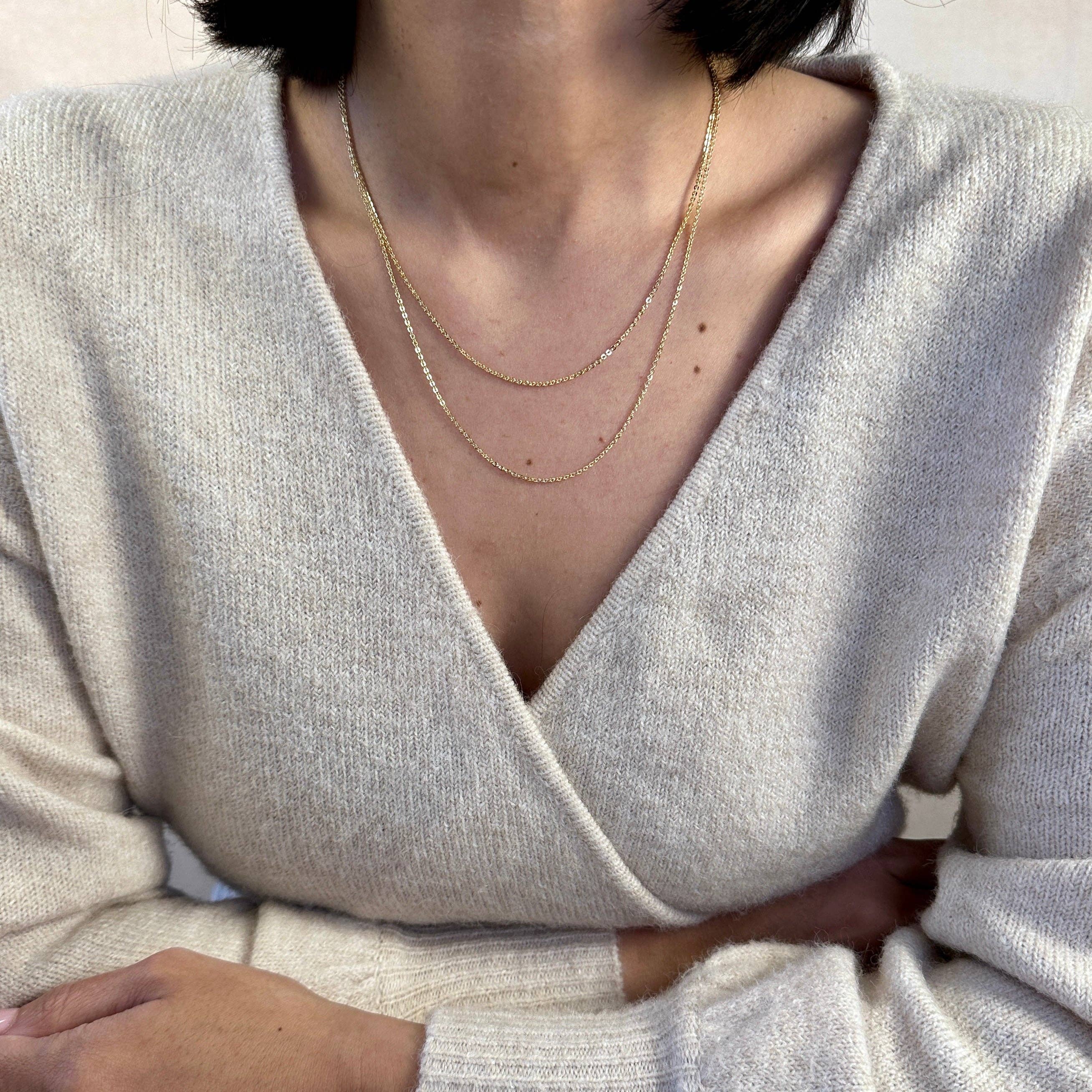 Verižica Cable  • 18k Gold Filled