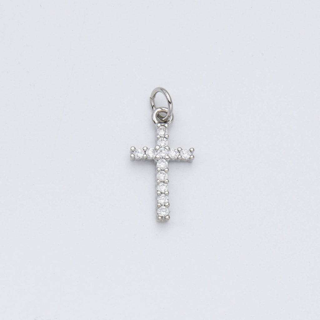 Križ s kristali • 18k Gold Filled