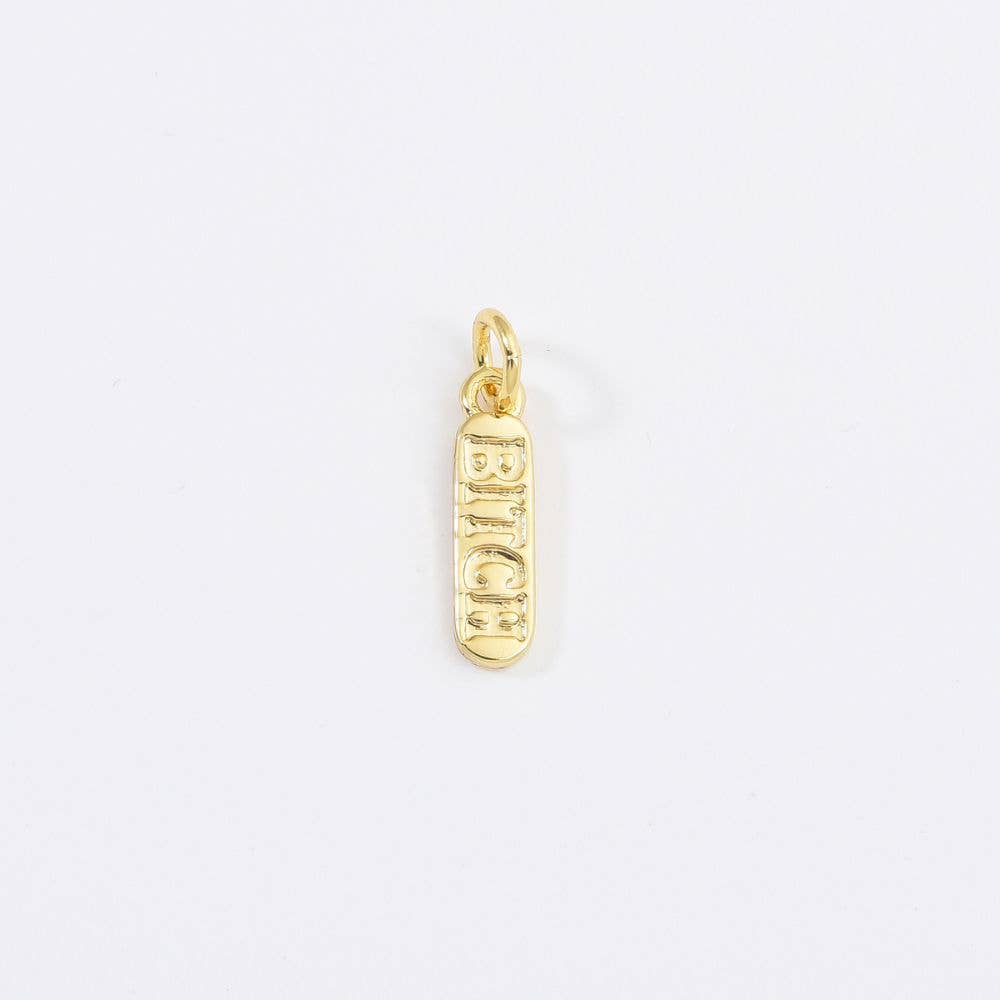 Obeski z graviranim napisom • 18k Gold Filled