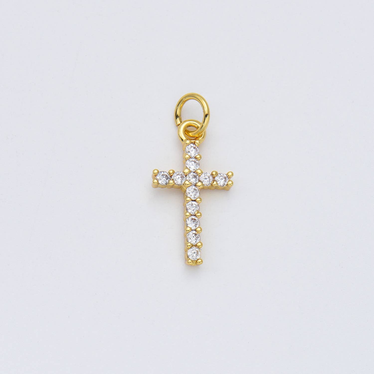 Križ s kristali • 18k Gold Filled