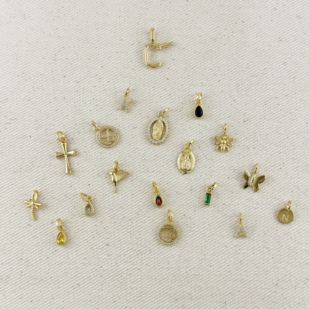 Obesek metulj • 18k Gold Filled