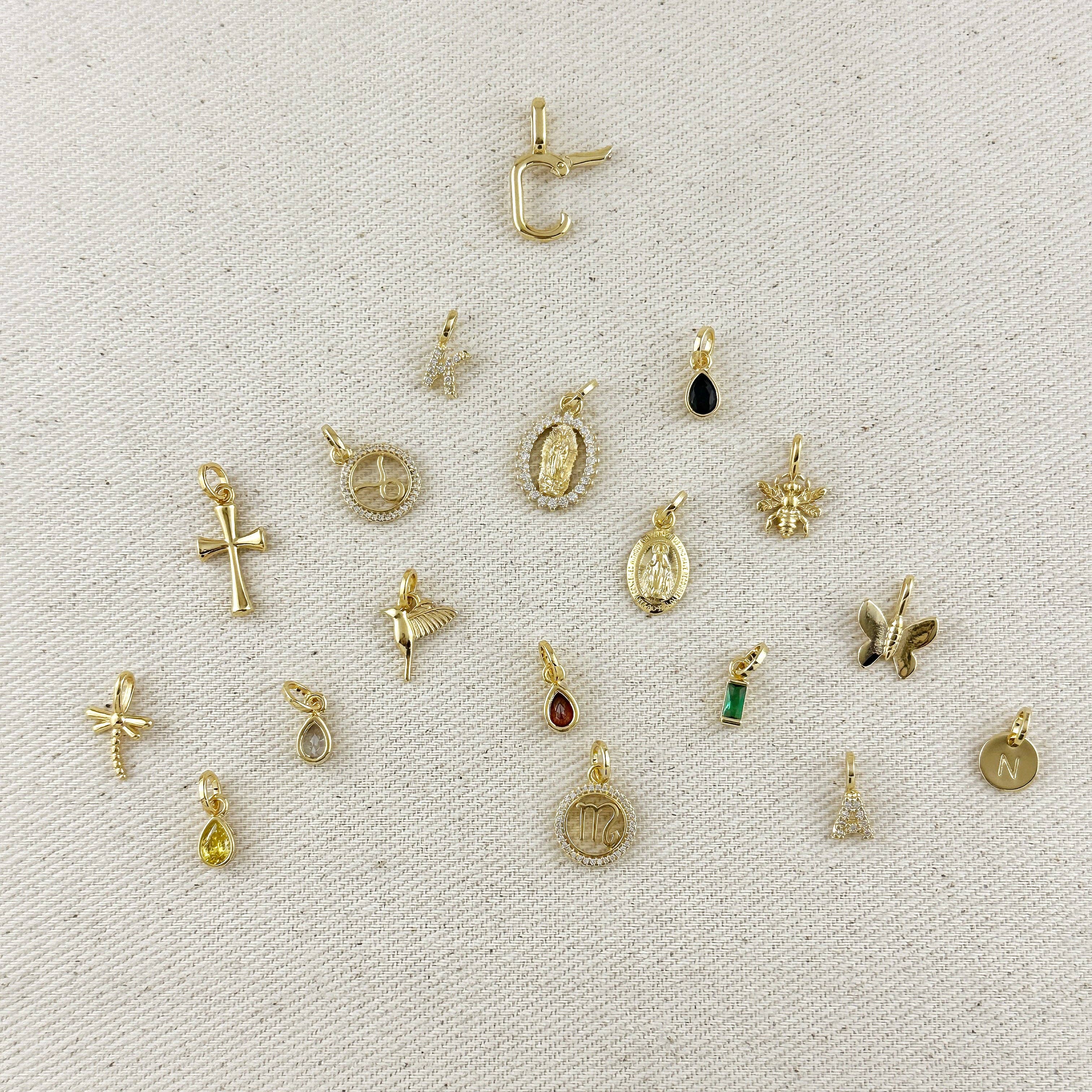Obesek metulj • 18k Gold Filled