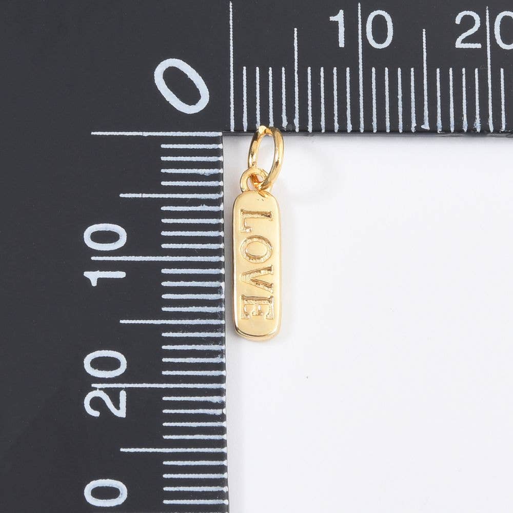 Obeski z graviranim napisom • 18k Gold Filled