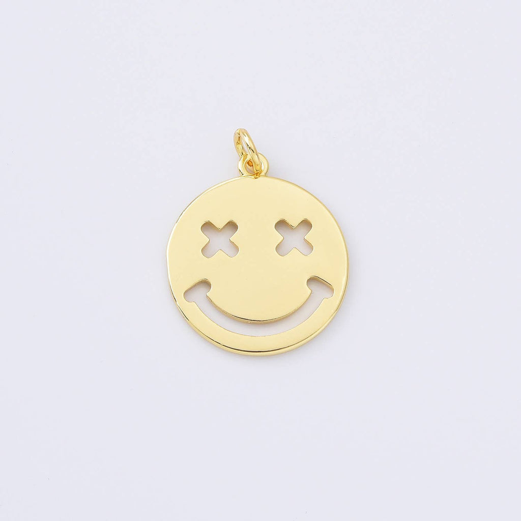 Obesek nasmejani obraz 'emoji' • 18k Gold Filled