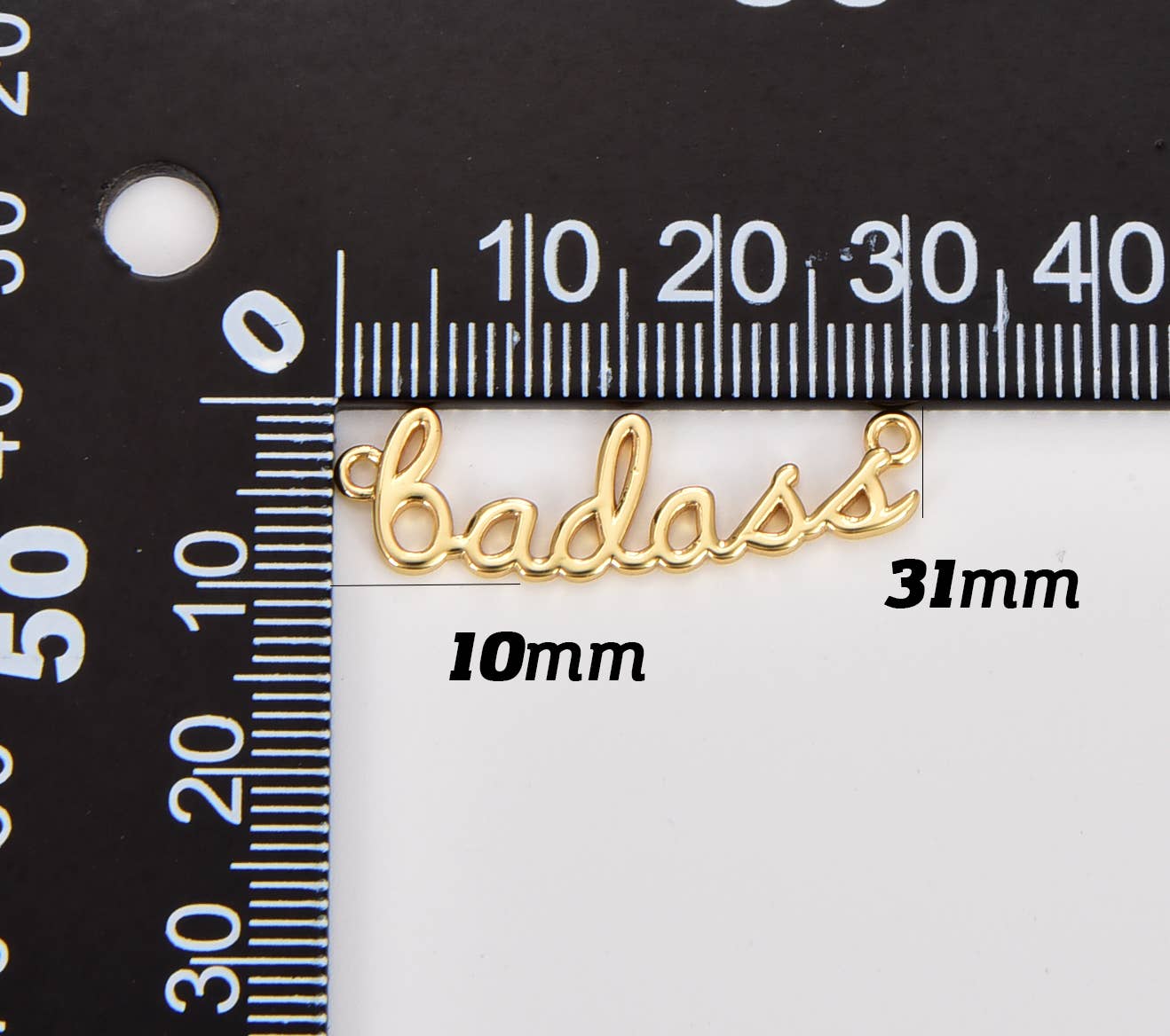 Povezovalni obesek 'Badass' • 18k Gold Filled