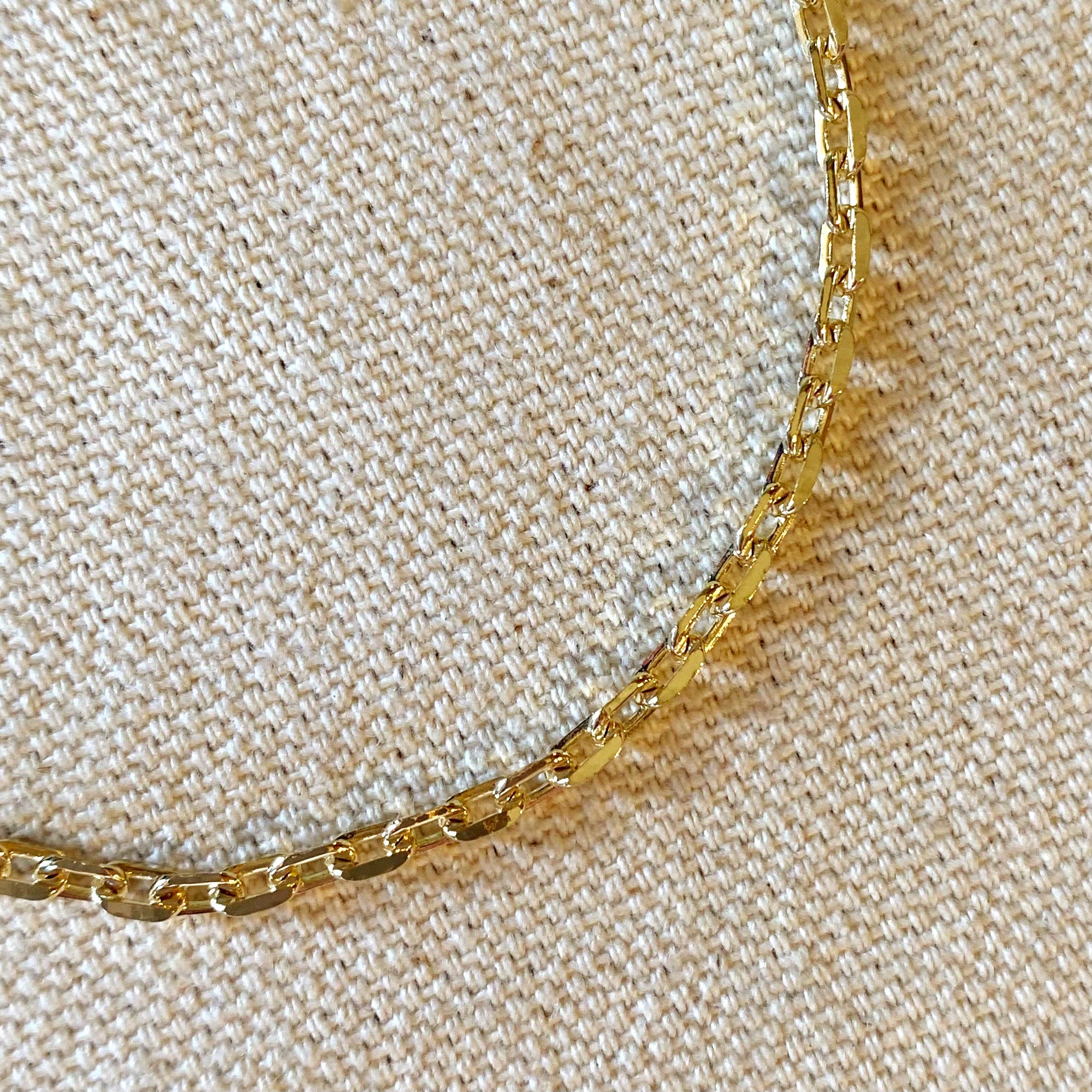 Zapestnica Anchor Diamond Cut  • 18k Gold Filled